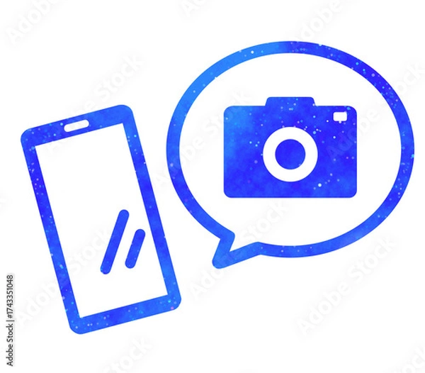 Obraz 青い星空｜カメラとスマホ