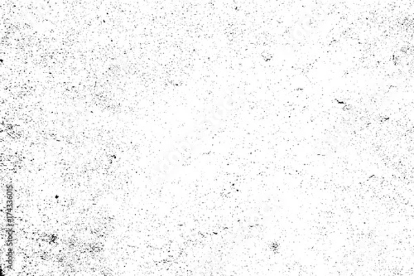 Obraz Distressed halftone grunge black and white vector texture -texture of concrete floor background for create abstract vintage effect with noise and grain