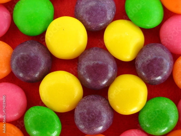 Obraz There are multicolored candies 