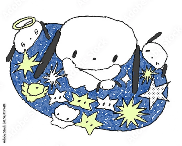 Obraz 강아지와 별