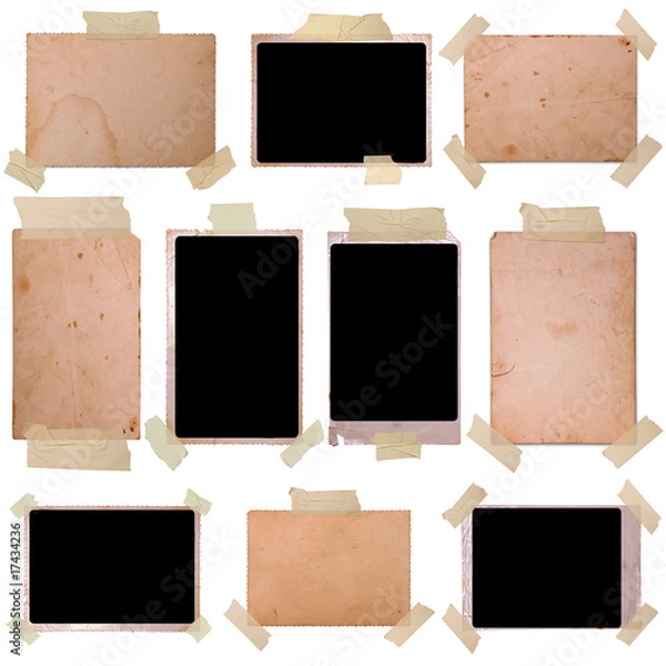 Obraz Vintage photo frames set 6, big collection