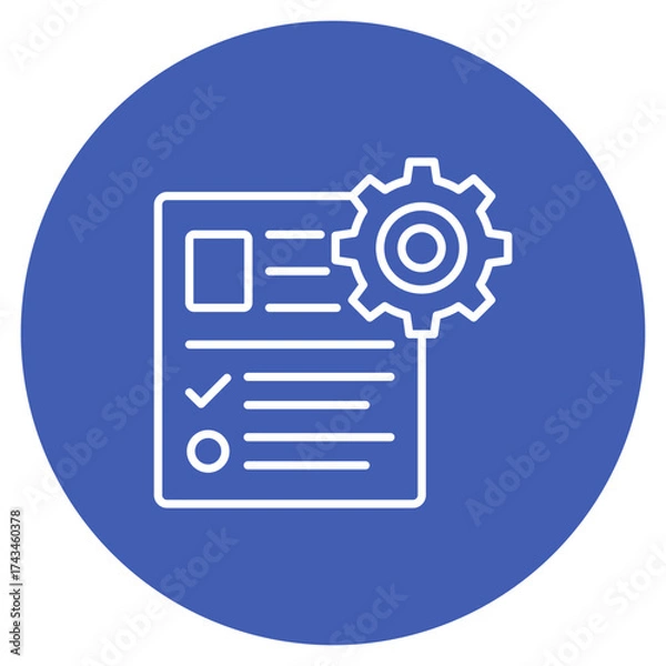 Fototapeta Strategic Plan Icon