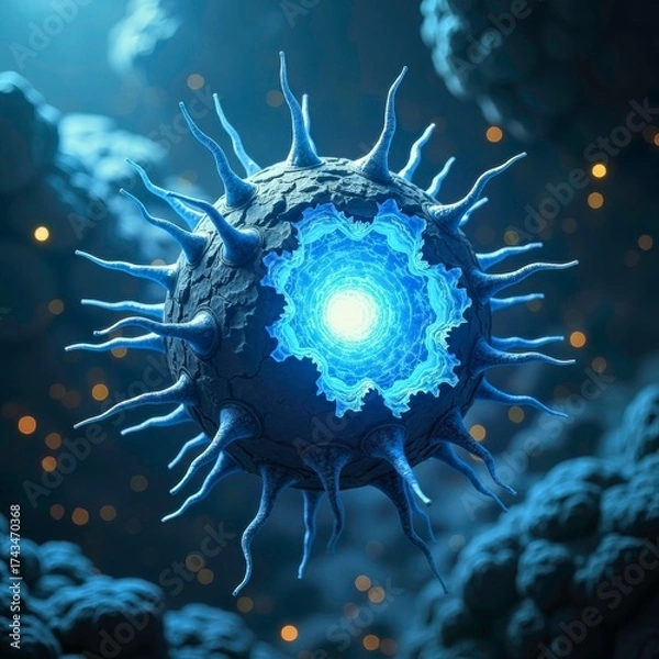 Fototapeta Technology sphere with patterns