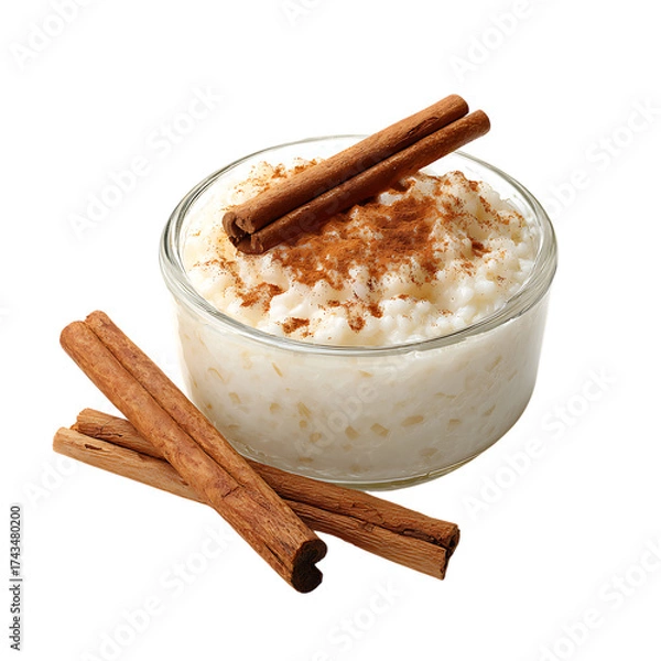 Obraz Rice Pudding with Cinnamon 