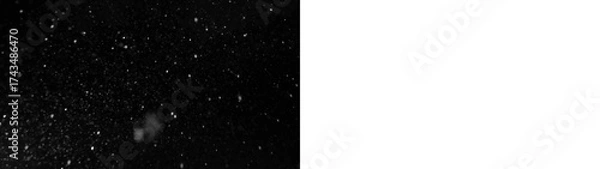 Fototapeta Realistic, snow, winter, frost, texture — frozen snow PNG texture. Detailed PNG Overlay with transparent background for Christmas, cold season, and holiday photo effects.