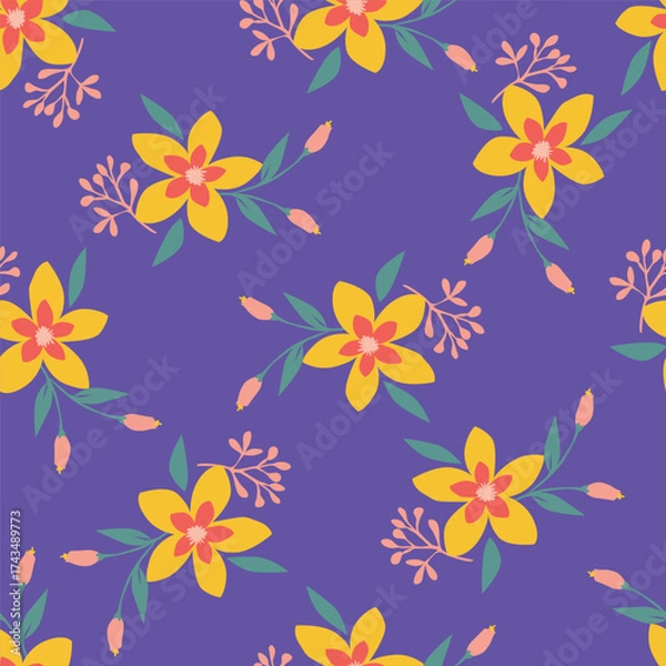 Obraz seamless floral pattern