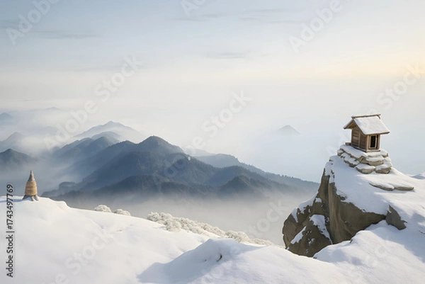 Obraz ski resort in winter