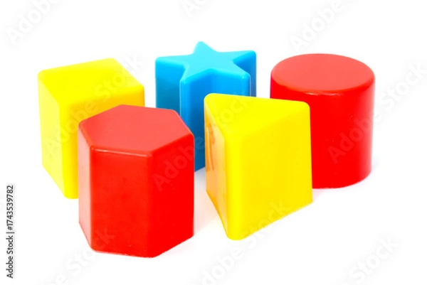 Obraz Colorful Plastic Shape Blocks