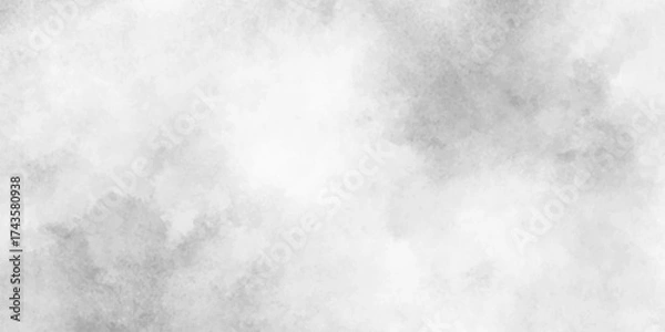 Fototapeta White watercolor background painting with cloudy distressed texture and marbled grunge,Cement wall modern style background and texture,Spot blot daub. Grunge.