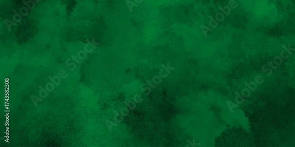 Fototapeta Deep emerald watercolor splash forming a vibrant and textured green abstract background,Dark green watercolor. Emerald green color. Vivid textured aquarelle painted art design background.