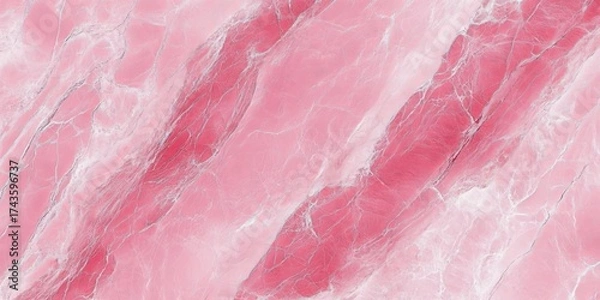 Obraz Elegant Pink Marble Texture with White Veins and Soft Transparency for Decorative Background Design