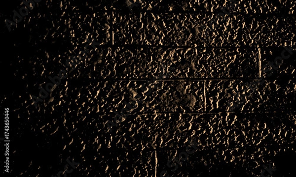 Obraz 黒とセピアの色でデコボコとした表面の質感の壁紙、背景、テクスチャ