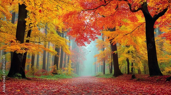 Obraz forest in autumn