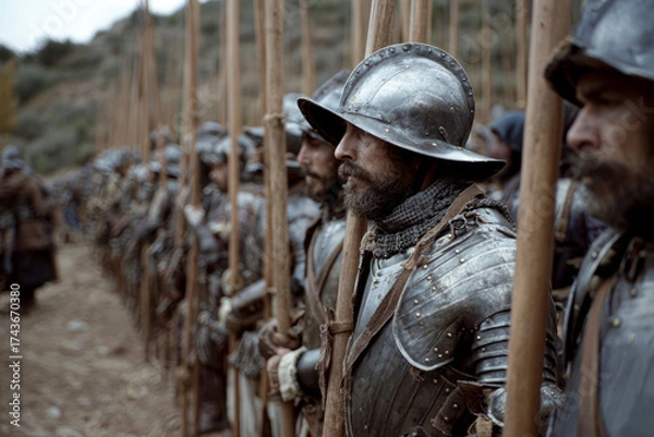 Obraz Spanish troops called tercios in battle