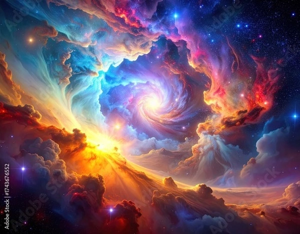 Obraz sunrise in space