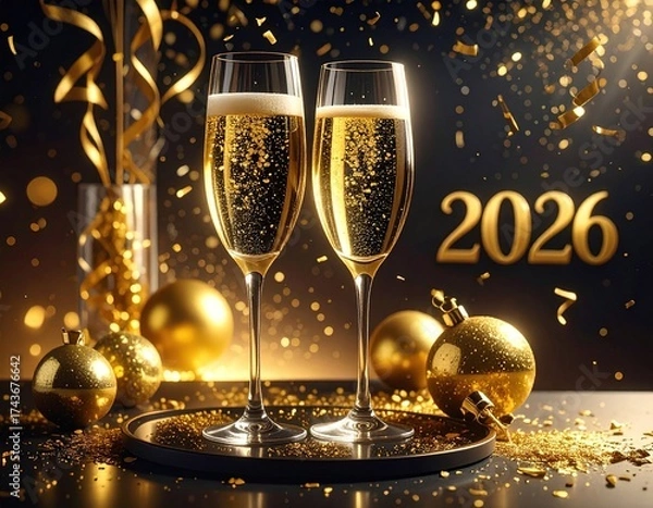 Obraz new year celebration