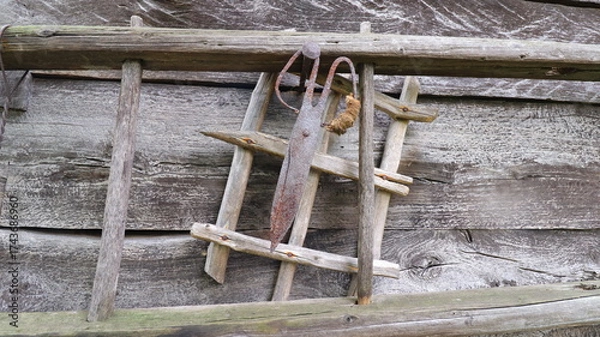 Obraz old rusty lock