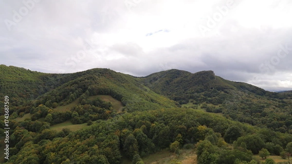 Obraz clouds in the mountains