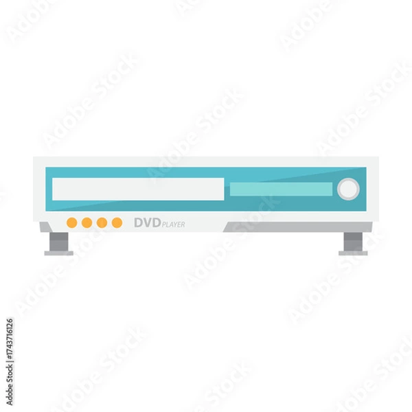 Fototapeta Isolated Mail Icon with White Envelope and Blue Stripes on Transparent Background
