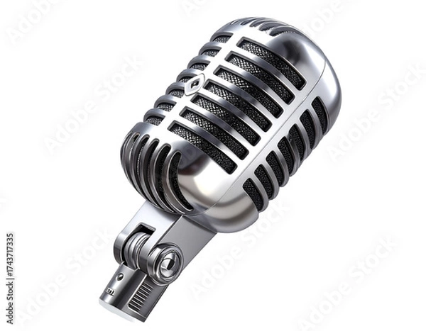 Fototapeta Silver Sonic Mic  transparent background