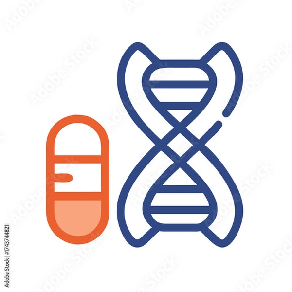 Obraz dna strand on a white background