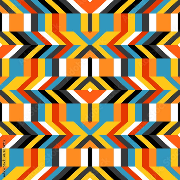 Fototapeta Colorful op art pattern