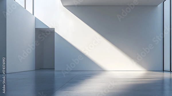 Obraz White rooms are generally used for walls, ceilings, and often floors and furniture as well. Simplicity, modern design, and a sense of openness and purity.