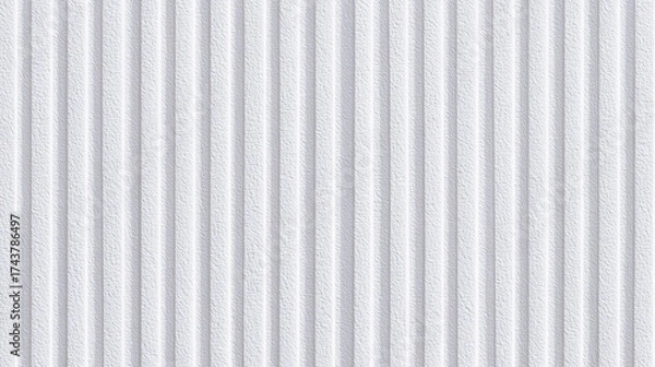 Fototapeta White textured backdrop with vertical lines creating a clean and modern appearance, suitable for backgrounds or design elements in various settings