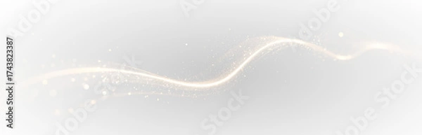Fototapeta png abstract golden line with glowing wave energy motion
