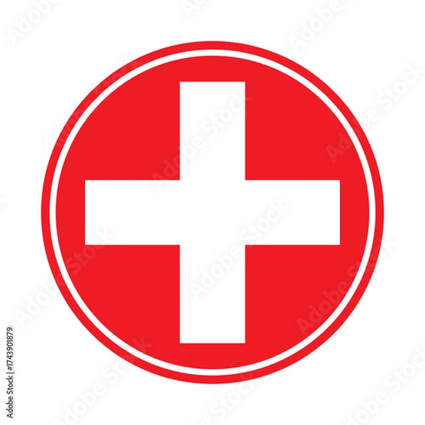 Obraz Switzerland flag icon