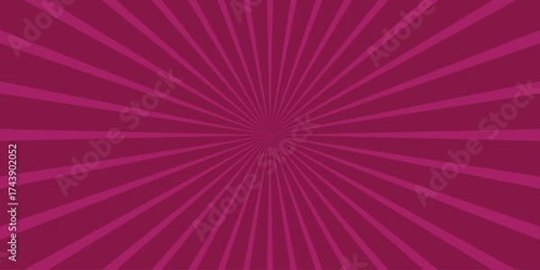 Fototapeta Bold Magenta Sunburst Design with Concentric Lines Radiating from the Center background pink