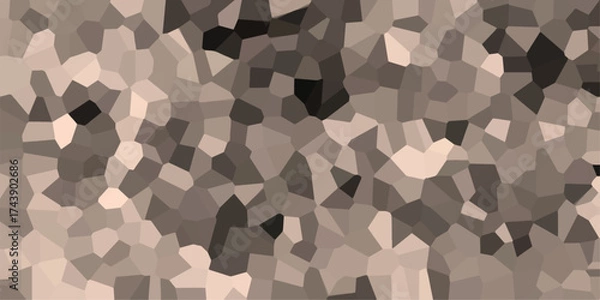 Fototapeta Geometric mosaic pattern in muted grayscale tones, composed of irregular polygonal shapes with subtle variations in shade and light