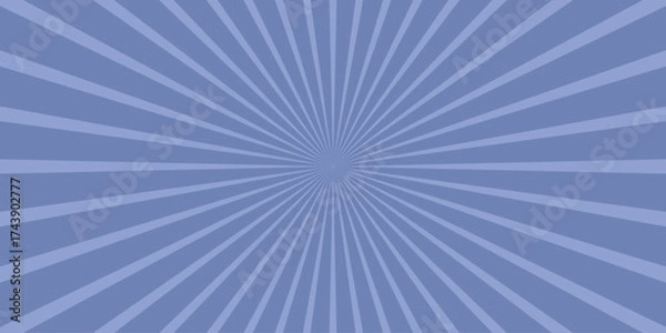 Fototapeta Retro Sunburst Pattern with Faint Lines Radiating from Center in a Soft Blue Hue background vintage
