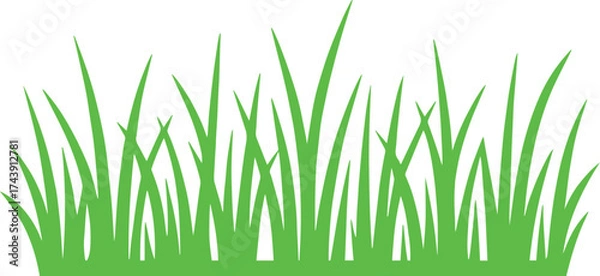 Fototapeta Grass Scalable SVG Vector Graphic with Editable Paths and Layers for Web, UI Design, Digital Art, and Print Applications