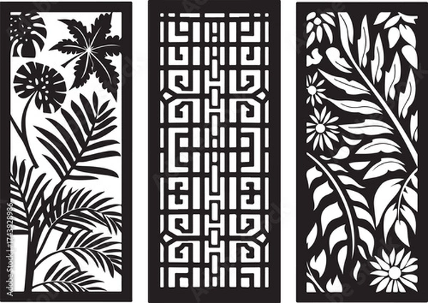 Obraz 🖤 Stylish Decorative Panel Set