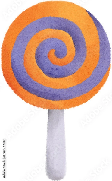 Fototapeta Lollipop Moon above Dark Cauldron