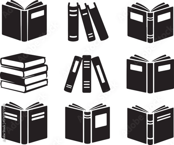 Obraz Book Stack Literature Paper Reading Isolated Education Information