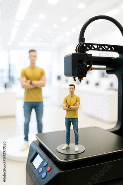 Fototapeta Seeing Yourself Through Printed Form