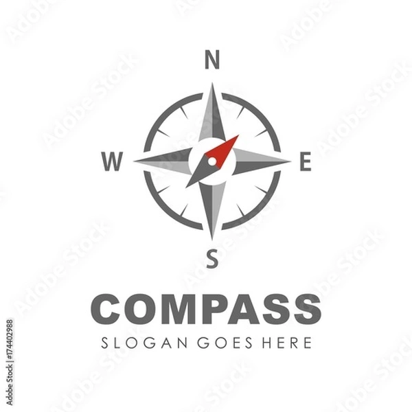 Obraz Compass logo design template