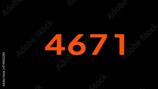 Fototapeta Mathematics numbers illustration. Counting number text.