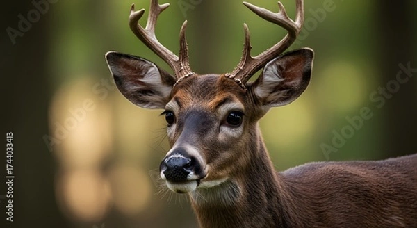 Obraz Deer portrait in forest