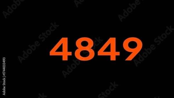 Fototapeta Mathematics numbers illustration. Counting number text.