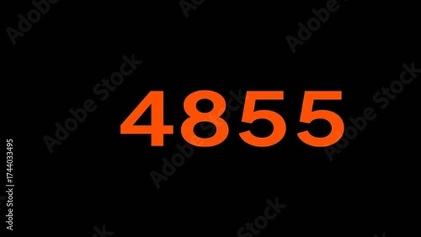 Fototapeta Mathematics numbers illustration. Counting number text.