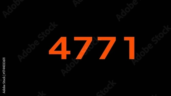 Fototapeta Mathematics numbers illustration. Counting number text.