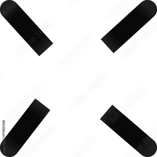 Obraz Full Screen Icon Set Expand Size Stock Vector