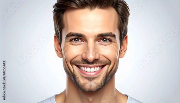 Fototapeta Smiling Man Portrait