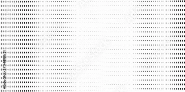 Fototapeta Black polka dots, seamless pattern on white background, minimalist abstract wall, arranged in diagonal lines.