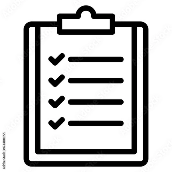 Fototapeta Survey icon in vector illustration