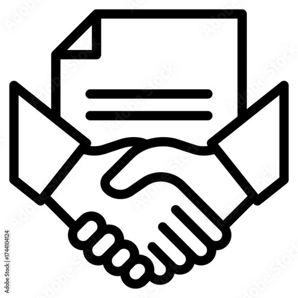 Fototapeta Agree icon in vector illustration