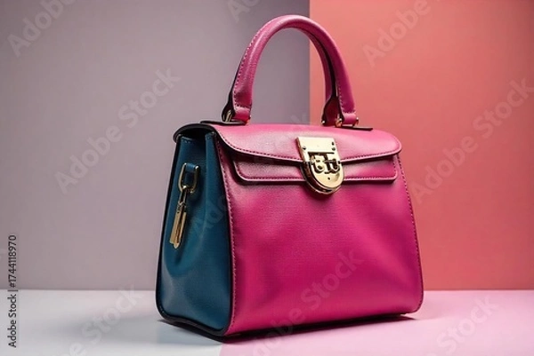 Fototapeta Elegant Leather Purse Stylish Everyday & Evening Handbag, Versatile Design, Multiple Colors Available
